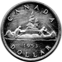 Canada Silber Gedenkmünze 1 Dollar 1953
