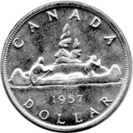 Canada Silber Gedenkmünze 1 Dollar 1957