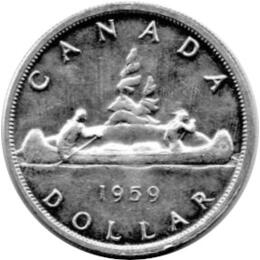Canada Silber Gedenkmünze 1 Dollar 1959
