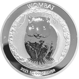 Australian Wombat 1 Unze Silbermünze 2021