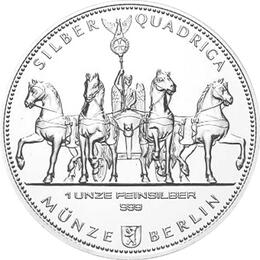 Quadriga 1 Unze Silbermünze Deutschland