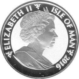 Angel Isle of Man Silbermünze 1 Unze