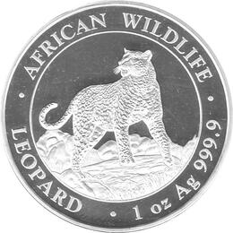 Somalia Leopard 1 Unze Silber 2022