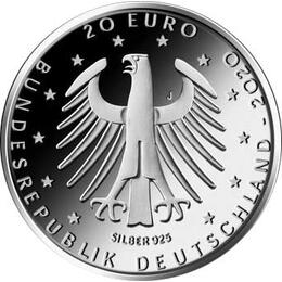 20 Euro Silber Gedenkmünze PP 2020 Fußball Europameisterschaft