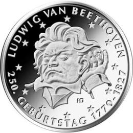 20 Euro Silber Gedenkmünze PP 2020 Ludwig van Beethoven
