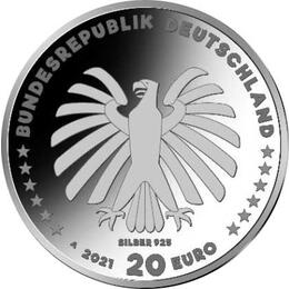 20 Euro Silber Gedenkmünze PP 2021 Sendung mit der Maus