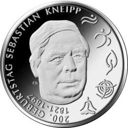 20 Euro Silber Gedenkmünze PP 2021 Sebastian Kneipp
