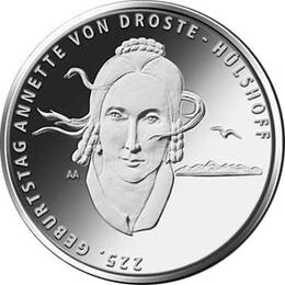 20 Euro Silber Gedenkmünze PP 2022 Annette von Droste Hülshoff