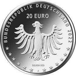20 Euro Silber Gedenkmünze PP 2022 Annette von Droste Hülshoff