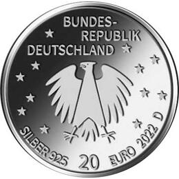 20 Euro Silber Gedenkmünze PP 2022 Deutsches Kinderhilfswerk