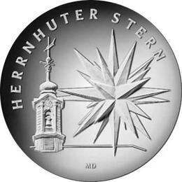 25 Euro Silber Gedenkmünze PP 2022 Herrnhuter Stern