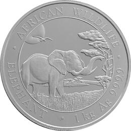 Somalia Elefant 1 Kilo Silber 2019