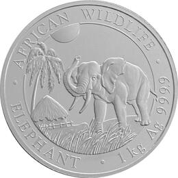 Somalia Elefant 1 Kilo Silber 2017