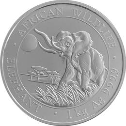 Somalia Elefant 1 Kilo Silber 2016