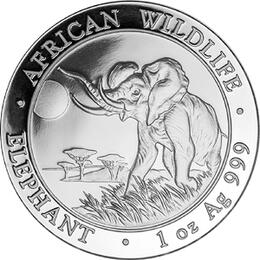 Somalia Elefant 1 Kilo Silber 2018