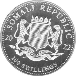 Somalia Elefant 10 Unzen Silber 2022