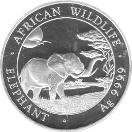 Somalia Elefant 10 Unzen Silber 2019