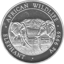 Somalia Elefant 2 Unzen Silber 2020