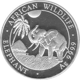 Somalia Elefant 2 Unzen Silber 2017