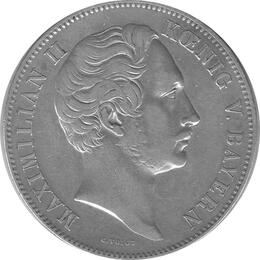 Altdeutschland Bayern Maximilian II Vereinsmünze 1854