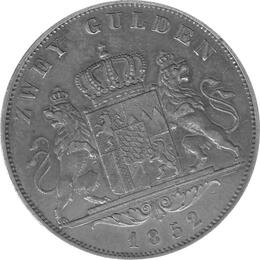 Altdeutschland Bayern Ludwig I Zwei Gulden 1852