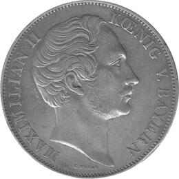 Altdeutschland Bayern Ludwig I Zwei Gulden 1852