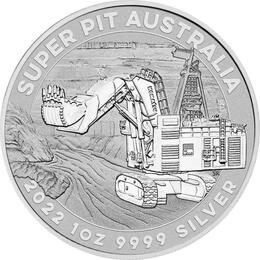 Australien Super Pit 1 Unze Silber 2022