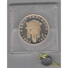 DDR 1986 10 Mark Silber Gedenkmünze Ernst Thälmann PP verplombt