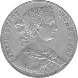 Altdeutschland Freie Stadt Frankfurt Silber Vereinstaler 1860