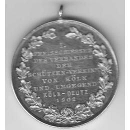 Preussen Wilhelm II Silber Taler Medaille 1902