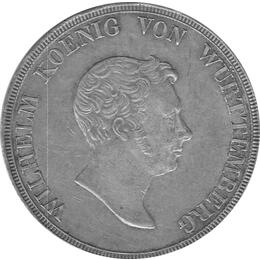 Altdeutschland Württemberg Kronen Thaler Wilhelm 1827