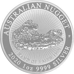 Australian Nugget Silber 1 Unze 2020 Hand of Faith
