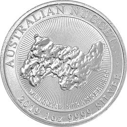 Australian Nugget Silber 1 Unze 2019 Welcome Stranger