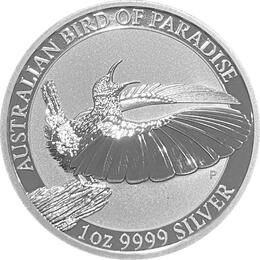 Australian Birds of Paradise Silber 1 Unze 2018 Victorias Riflebird