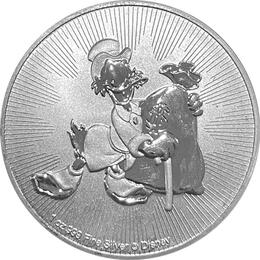 Disney Silbermünzen Dagobert Scrooge McDuck 2018 1 Unze