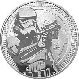 Disney Silbermünzen Star Wars 1 Unze Stormtrooper 2018