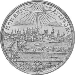Altdeutschland Regensburg Carl VI Stadtansicht 1711-1740