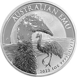 Australien Emu 1 Unze Silber 2022
