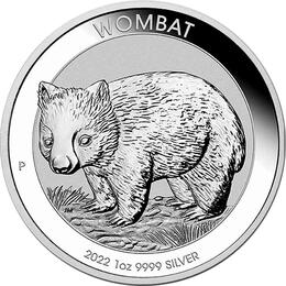 Australian Wombat 1 Unze Silbermünze 2022