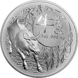 Australian RAM Ochse Lunar II Silber 1 Unze 2021