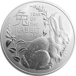 Australian RAM Hase Lunar II Silber 1 Unze 2023