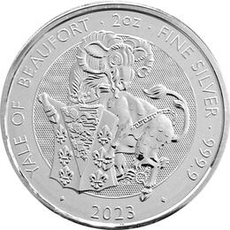 Tudor Beasts 2023 2 Unzen Silber Yale of Beaufort