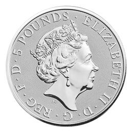 Tudor Beasts 2022 2 Unzen Silber Lion of England