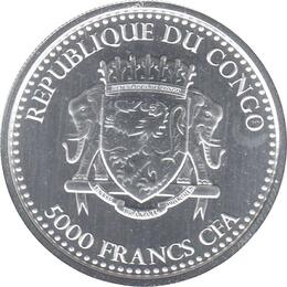 Congo Silbermünze 1 Unze Silverback Gorilla 2023