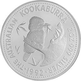 Kookaburra 2 Unzen 1992 Proof im Etui