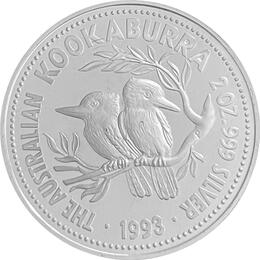 Kookaburra 2 Unzen 1993 Proof im Etui