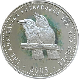 Kookaburra 1 Unze 2005 Hologramm proof