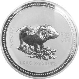 Lunar I Silber Schwein 1 Kilo 2007