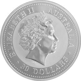 Australien Kilomünze Lunar I 1 Kilo Silbermünze Hund 2006