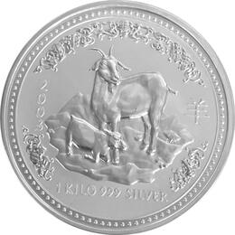 Lunar I Silber Ziege 1 Kilo 2003
